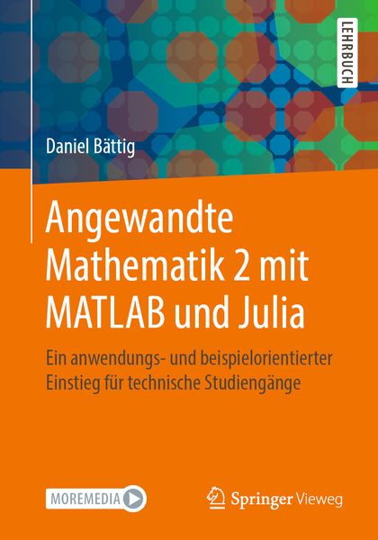 Produktbild: Angewandte Mathematik 2 mit MATLAB und Julia