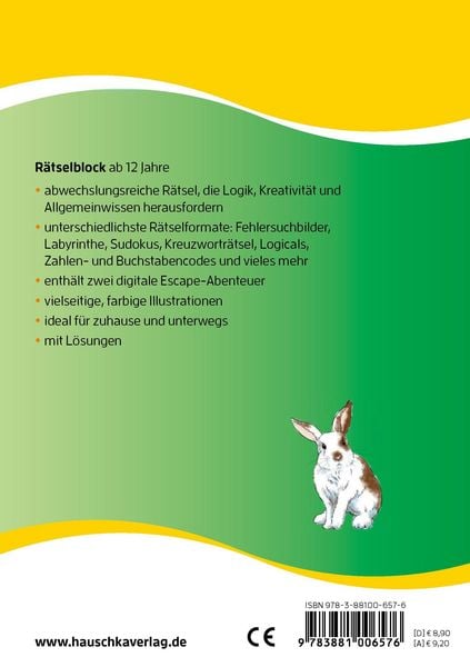 Produktbild: R&auml;tselblock ab 12 Jahre, Band 2