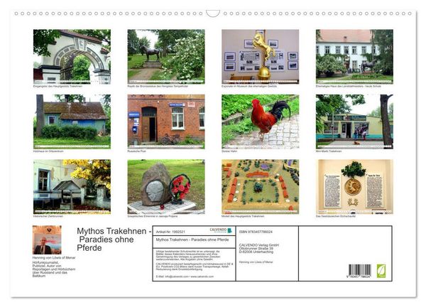 Produktbild: Mythos Trakehnen - Paradies ohne Pferde (Wandkalender 2026 DIN A2 quer), CALVENDO Monatskalender