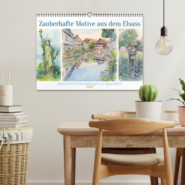 Produktbild: Zauberhafte Motive aus dem Elsass (Wandkalender 2026 DIN A3 quer), CALVENDO Monatskalender