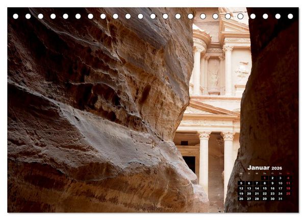Produktbild: Petra - Felsenstadt in der W&uuml;ste (Tischkalender 2026 DIN A5 quer), CALVENDO Monatskalender