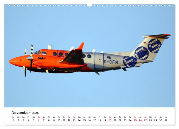 Produktbild: Flugzeuge am blauen Himmel (hochwertiger Premium Wandkalender 2026 DIN A2 quer), Kunstdruck in Hochglanz