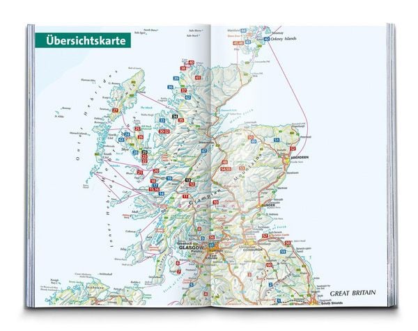 Produktbild: KOMPASS Wanderf&uuml;hrer Schottland, 63 Touren mit Extra-Tourenkarte