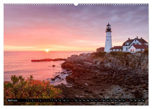 Produktbild: NEUENGLAND - Eine Reise durch den Nordosten der USA (Wandkalender 2026 DIN A2 quer), CALVENDO Monatskalender