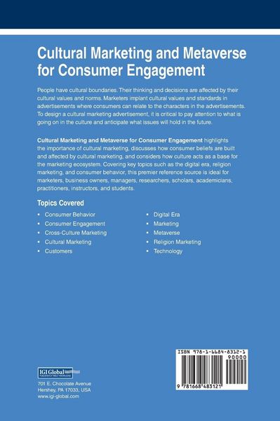 Produktbild: Cultural Marketing and Metaverse for Consumer Engagement