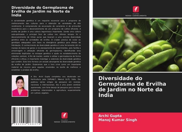 Produktbild: Diversidade do Germplasma de Ervilha de Jardim no Norte da &Iacute;ndia