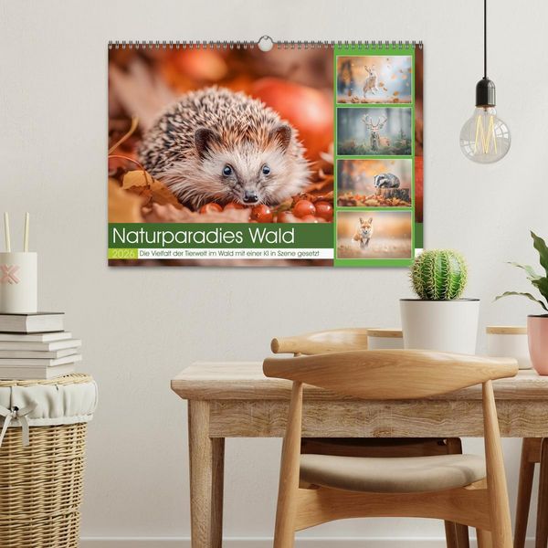 Produktbild: Naturparadies Wald (Wandkalender 2026 DIN A3 quer), CALVENDO Monatskalender