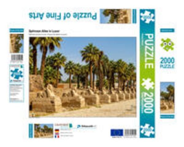 CALVENDO Puzzle Sphinxen Allee in Luxor | 2000 Teile Lege-Größe 90 × 67 cm Foto-Puzzle für glückliche Stunden