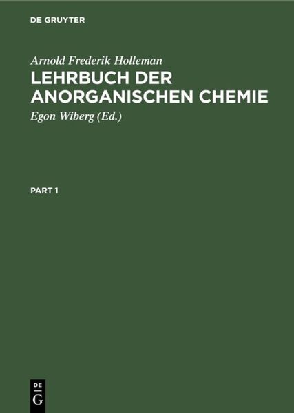 Lehrbuch der anorganischen Chemie