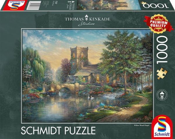 Schmidt Spiele - Thomas Kinkade - Willow Wood Chapel, 1000 Teile