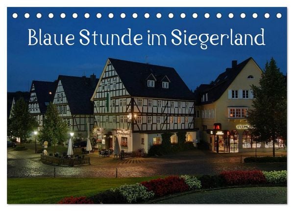 Produktbild: Blaue Stunde im Siegerland (Tischkalender 2026 DIN A5 quer), CALVENDO Monatskalender