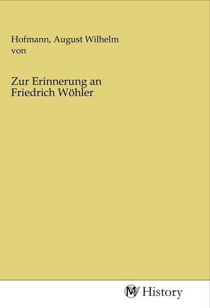 Produktbild: Zur Erinnerung an Friedrich W&ouml;hler
