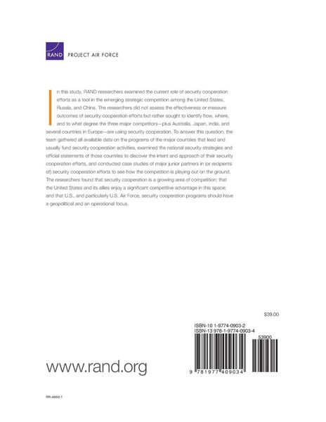Produktbild: Security Cooperation in a Strategic Competition