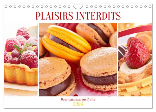 Produktbild: Plaisirs interdits (Calendrier mural 2026 DIN A4 vertical), CALVENDO calendrier mensuel