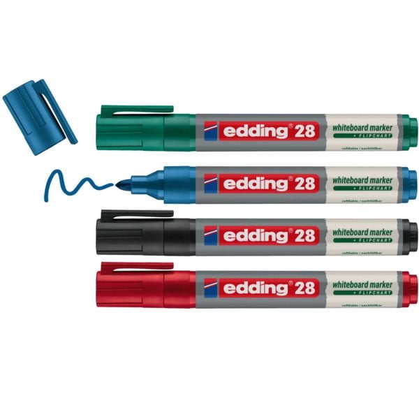 Produktbild: Edding Whiteboardmarker EcoLine 28, 4er Set