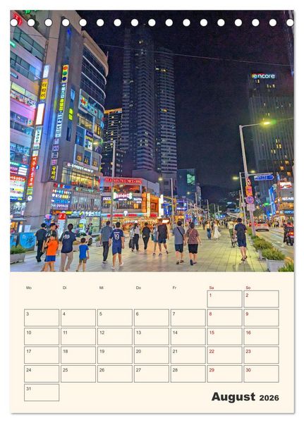 Produktbild: Busan - Eine Reise durch das Herz der K&uuml;stenstadt (Tischkalender 2026 DIN A5 hoch), CALVENDO Monatskalender