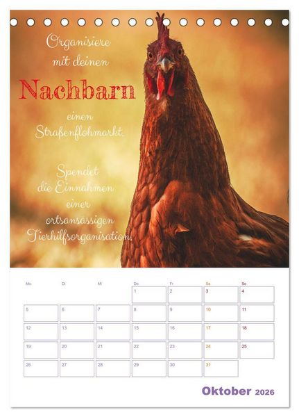 Produktbild: Tierische Challenges: F&uuml;r mehr Bewusstsein und mehr Tierschutz (Tischkalender 2026 DIN A5 hoch), CALVENDO Monatskalender