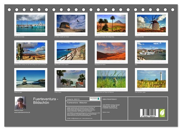 Produktbild: Fuerteventura - Bildsch&ouml;n (Tischkalender 2026 DIN A5 quer), CALVENDO Monatskalender