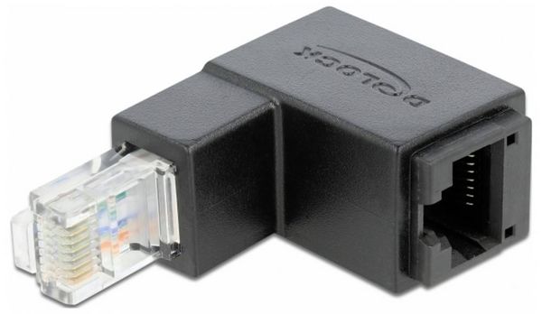 Produktbild: Delock Netzwerk Adapter CAT 6 [1x RJ45-Buchse - 1x RJ45-Stecker]