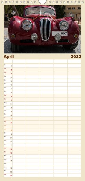 Produktbild: Classic Autos - Familienplaner hoch (Wandkalender 2022 , 21 cm x 45 cm, hoch)