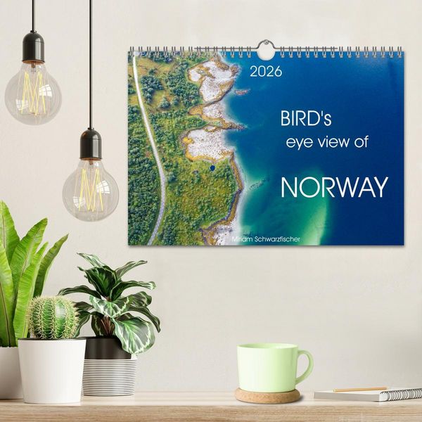 Produktbild: Bird's eye view of Norway (Wall Calendar 2026 DIN A4 landscape), CALVENDO 12 Month Wall Calendar