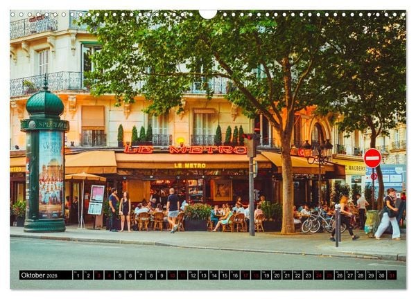 Produktbild: Paris Bistros (Wandkalender 2026 DIN A3 quer), CALVENDO Monatskalender
