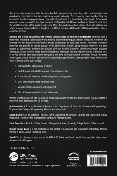 Produktbild: Reliable and Intelligent Optimization in Multi-Layered Cloud Computing Architectures