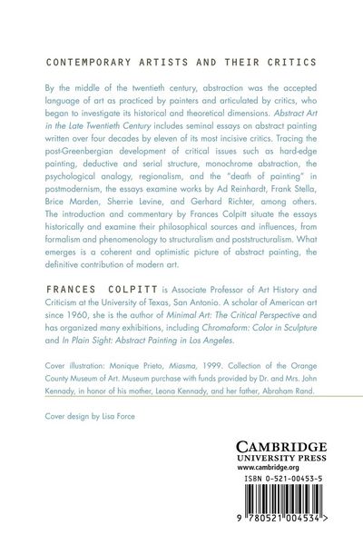 Produktbild: Abstract Art in the Late Twentieth Century