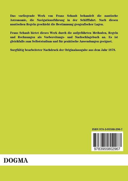 Produktbild: Nautische Astronomie f&uuml;r den Gebrauch der k. k. Seeoffiziere