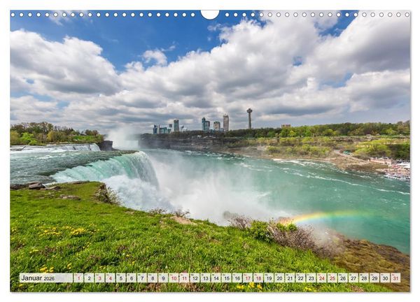 Produktbild: NIAGARAF&Auml;LLE Idyllische Impressionen bei Tag und Nacht (Wandkalender 2026 DIN A3 quer), CALVENDO Monatskalender