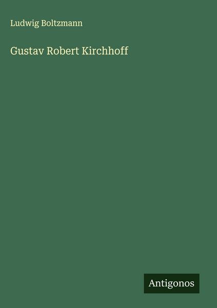 Produktbild: Gustav Robert Kirchhoff
