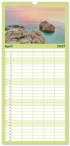 Produktbild: Familienplaner 2027 - Die Insel Cres - Raue Sch&ouml;nheit in Kroatien mit 5 Spalten (Wandkalender, 21 x 45 cm) CALVENDO