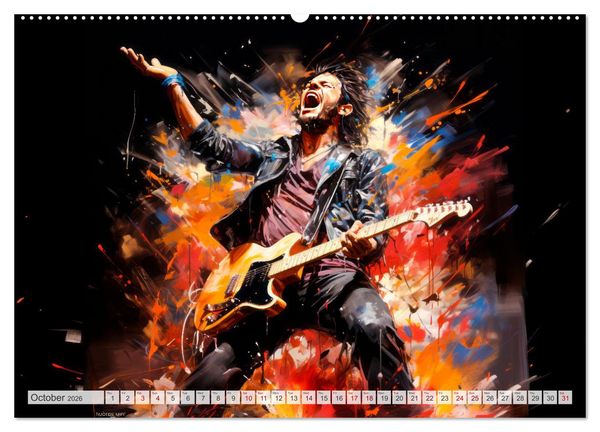 Produktbild: ROCK Feel the unlimited power (Wall Calendar 2026 DIN A2 landscape), CALVENDO 12 Month Wall Calendar