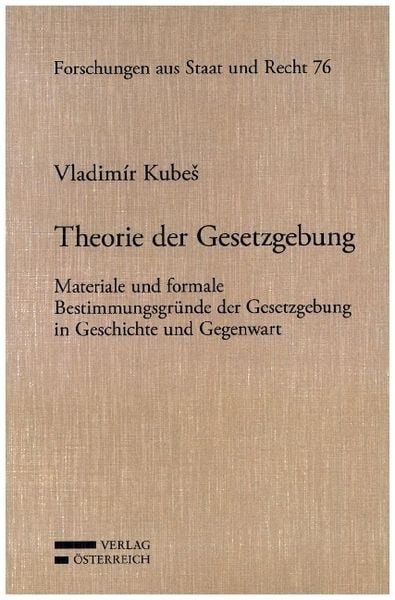 Produktbild: Theorie der Gesetzgebung