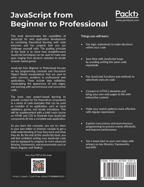 Produktbild: JavaScript from Beginner to Professional