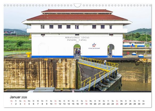 Produktbild: Panamakanal - Zwischen Atlantik und Pazifik (Wandkalender 2026 DIN A3 quer), CALVENDO Monatskalender