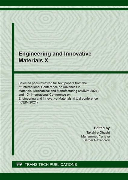 Produktbild: Engineering and Innovative Materials X
