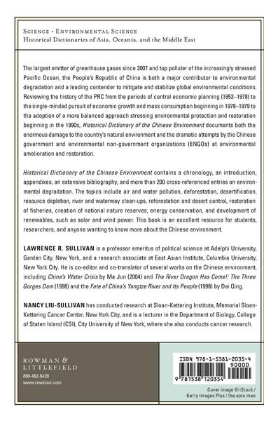 Produktbild: Historical Dictionary of the Chinese Environment