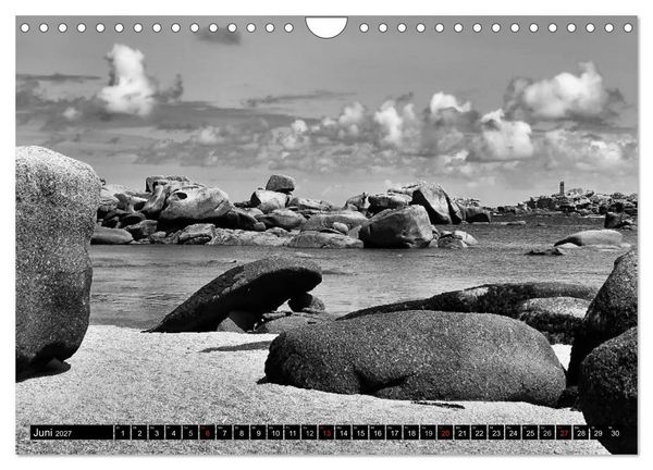 Produktbild: Bretagne in Schwarz und Wei&szlig; 2027 (Wandkalender 2027 DIN A4 quer), CALVENDO Monatskalender