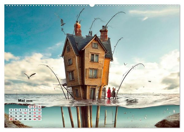 Produktbild: Ein Zuhause ist kein Winkelma&szlig;, sondern ein Gef&uuml;hl (Wandkalender 2026 DIN A2 quer), CALVENDO Monatskalender