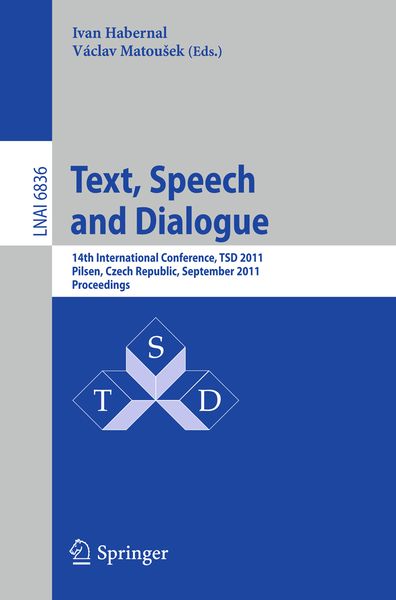 Produktbild: Text, Speech and Dialogue