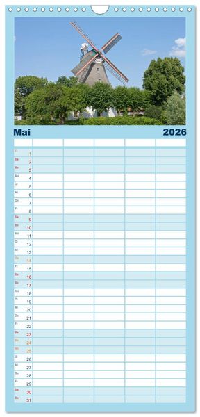 Produktbild: Familienplaner 2026 - Hamburg - Perle an der Elbe mit 5 Spalten (Wandkalender, 21 x 45 cm) CALVENDO