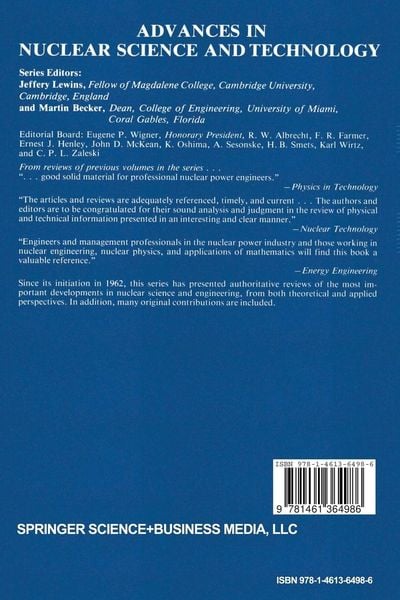 Produktbild: Advances in Nuclear Science and Technology