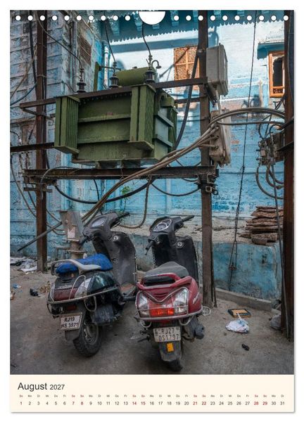Produktbild: Stra&szlig;enleben in Rajasthan (Wandkalender 2027 DIN A4 hoch), CALVENDO Monatskalender
