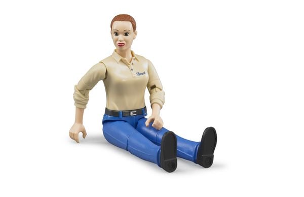 Produktbild: bruder 60408 bworld Frau heller Hauttyp, blaue Hose