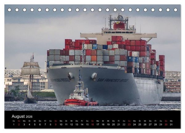 Produktbild: Hafenarbeiter (Tischkalender 2026 DIN A5 quer), CALVENDO Monatskalender
