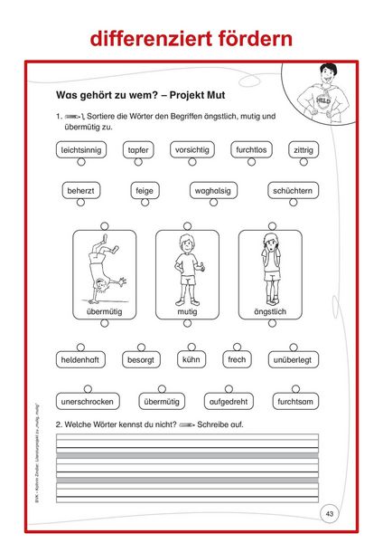 Produktbild: Literaturprojekt zu mutig, mutig