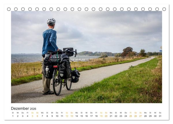 Produktbild: Radreisegl&uuml;ck Ostsee (Tischkalender 2026 DIN A5 quer), CALVENDO Monatskalender