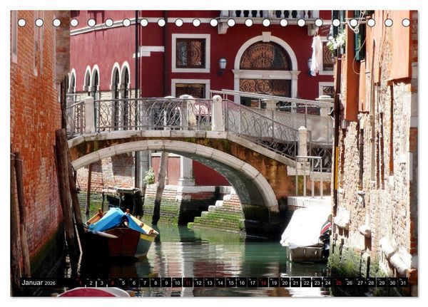 Produktbild: Auf den Kan&auml;len von Venedig (Tischkalender 2026 DIN A5 quer), CALVENDO Monatskalender