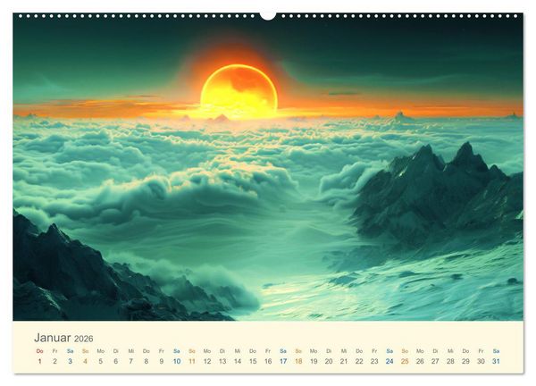 Produktbild: Nicht von diesem Planeten (Wandkalender 2026 DIN A2 quer), CALVENDO Monatskalender
